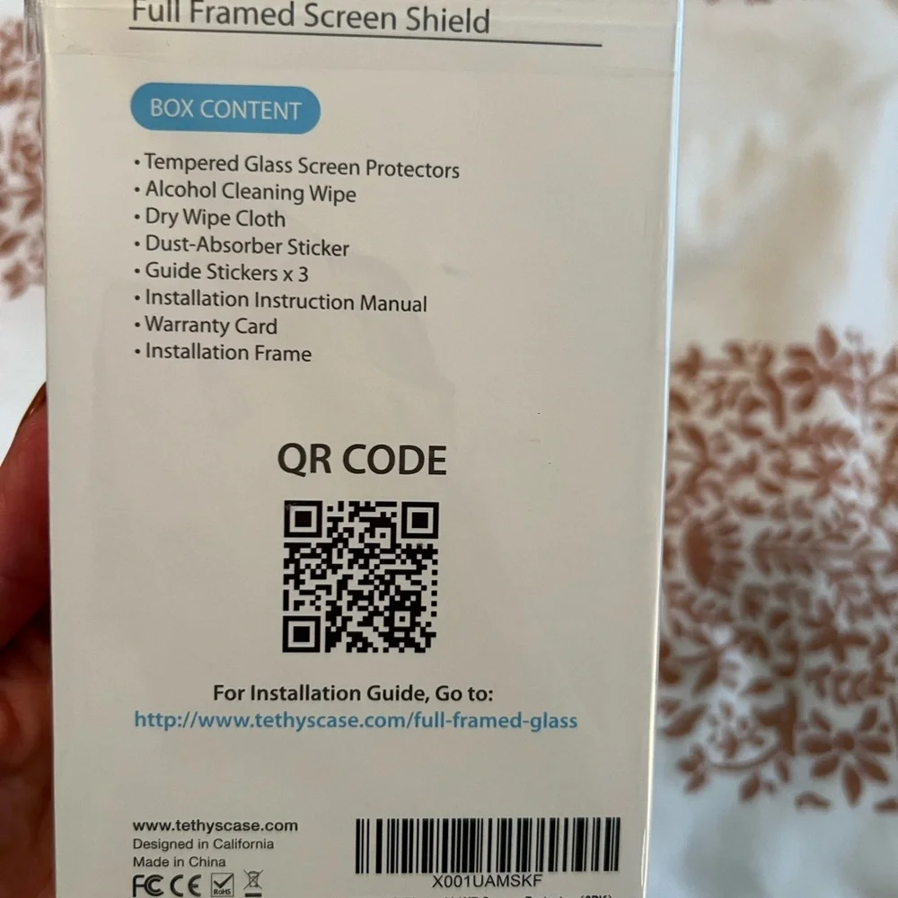 NIB TETHYS glass screen protectors